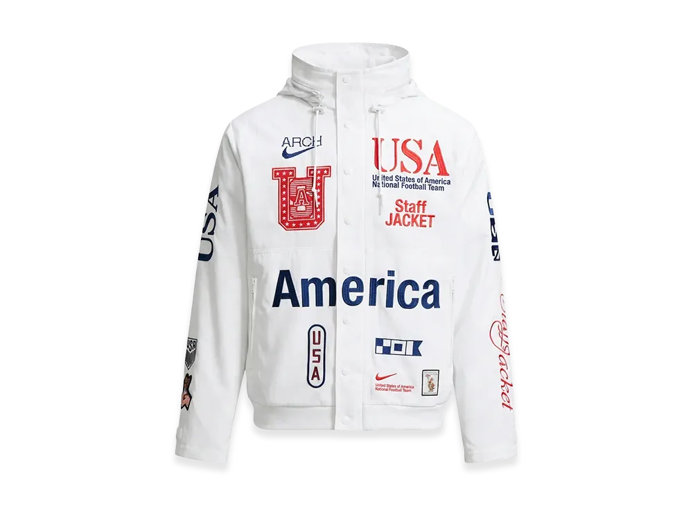 Nike x Virgil Abloh Archive (V.A.A.) X2 World Cup Woven Staff Jacket United States "White"