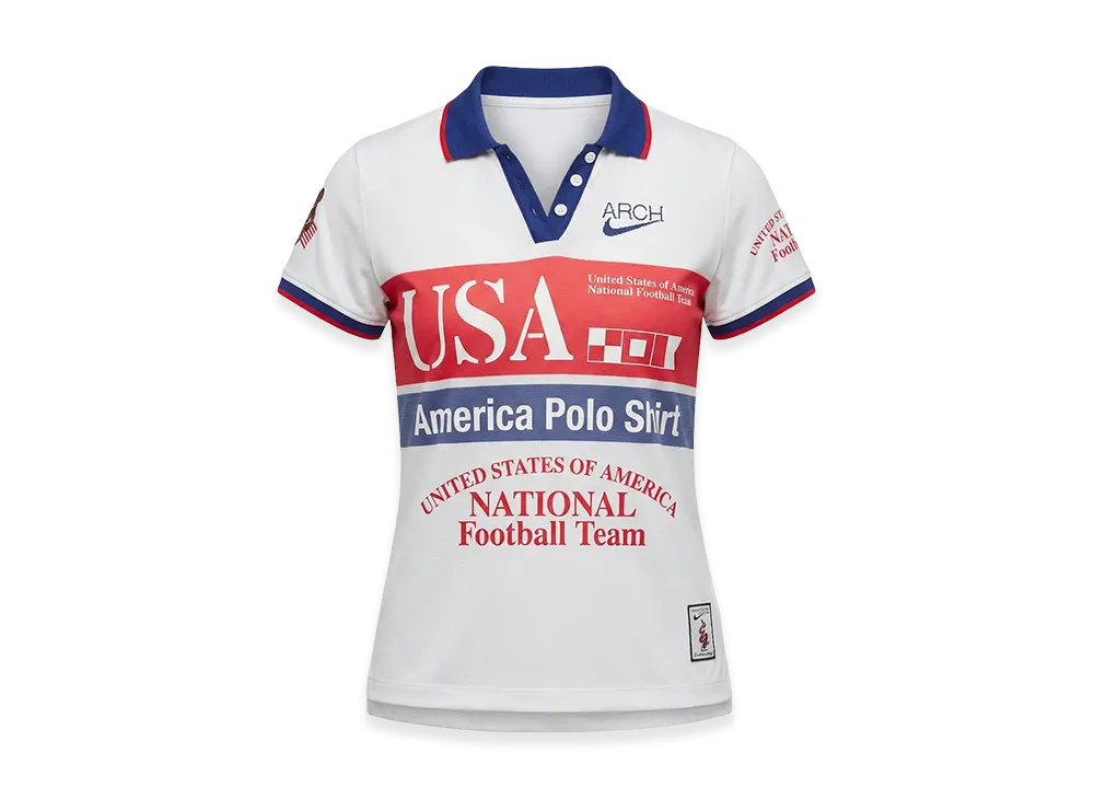 Nike x Virgil Abloh Archive (V.A.A.) X2 World Cup Women's Short-Sleeve Polo United States "White"