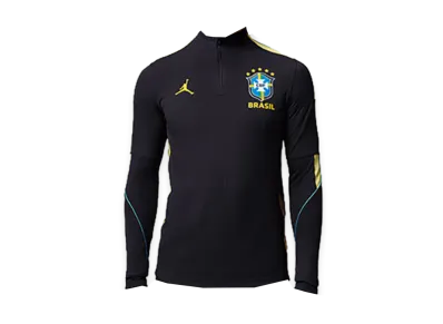 Nike 2026 Brazil Strike Elite Drill Top "Black/Yellow Pulse"