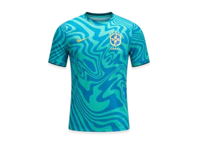 Nike 2026 Brazil Pre-Match Top "Light Menta"