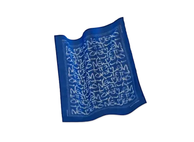 NewJeans x Hiroshi Fujiwara Supernatural Coller Bandana "Blue"