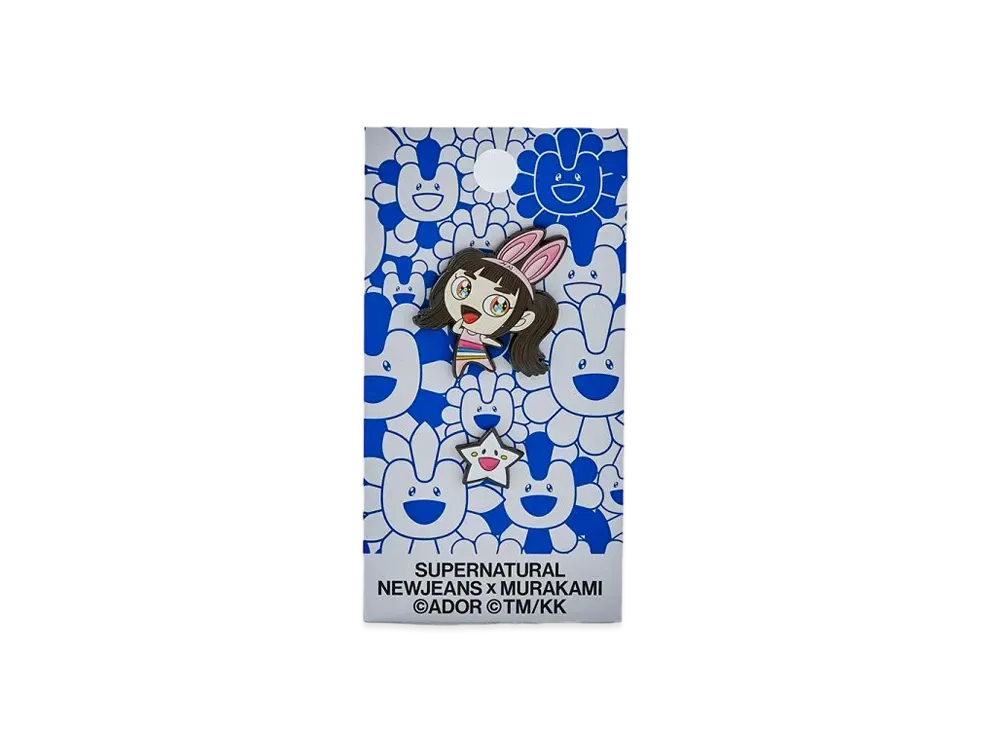 NewJeans x Takashi Murakami Supernatural Metal Pin Badge "Hanni"