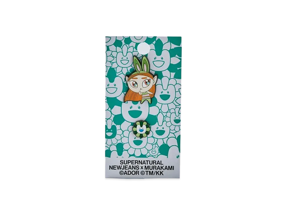 NewJeans x Takashi Murakami Supernatural Metal Pin Badge "Haerin"
