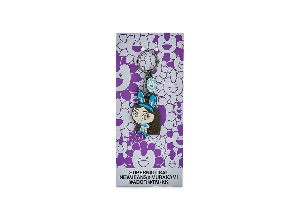 NewJeans x Takashi Murakami Supernatural Metal Keyring "Minji"