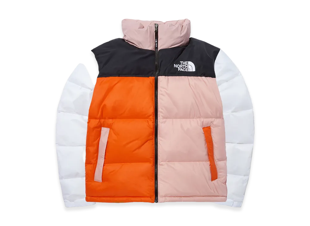 The North Face 1996 Color-Block Nuptse Jacket "Candy Pink"