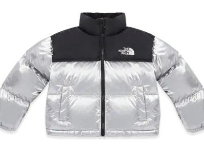 The North Face Novelty Nuptse Down Jacket (Kids) "Silver"