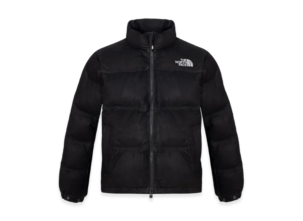 The North Face Leather Nuptse Down RDS Jacket "Real Black"