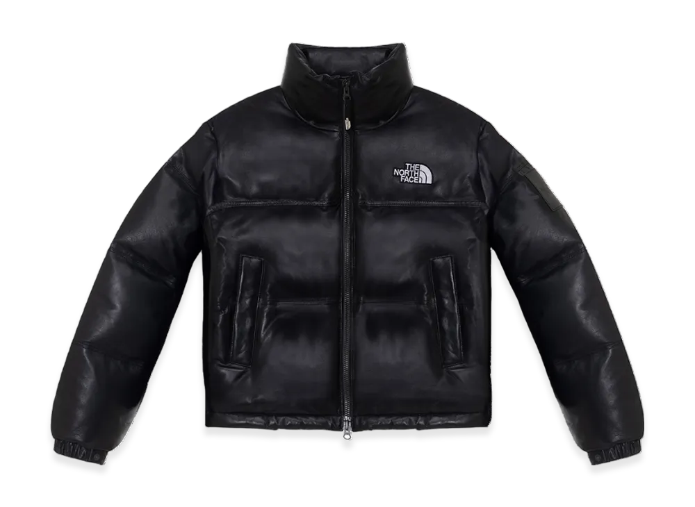 The North Face White Label Leather Nuptse RDS Down Jacket - 24FW (W) "Black"