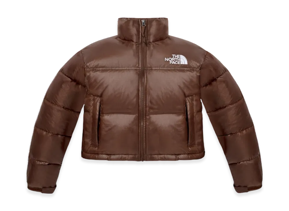 The North Face Nuptse Short Jacket (W) "Brown"