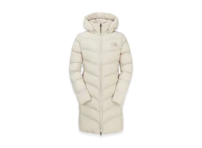 The North Face Womern's Down Long Coat "Cream Beige"