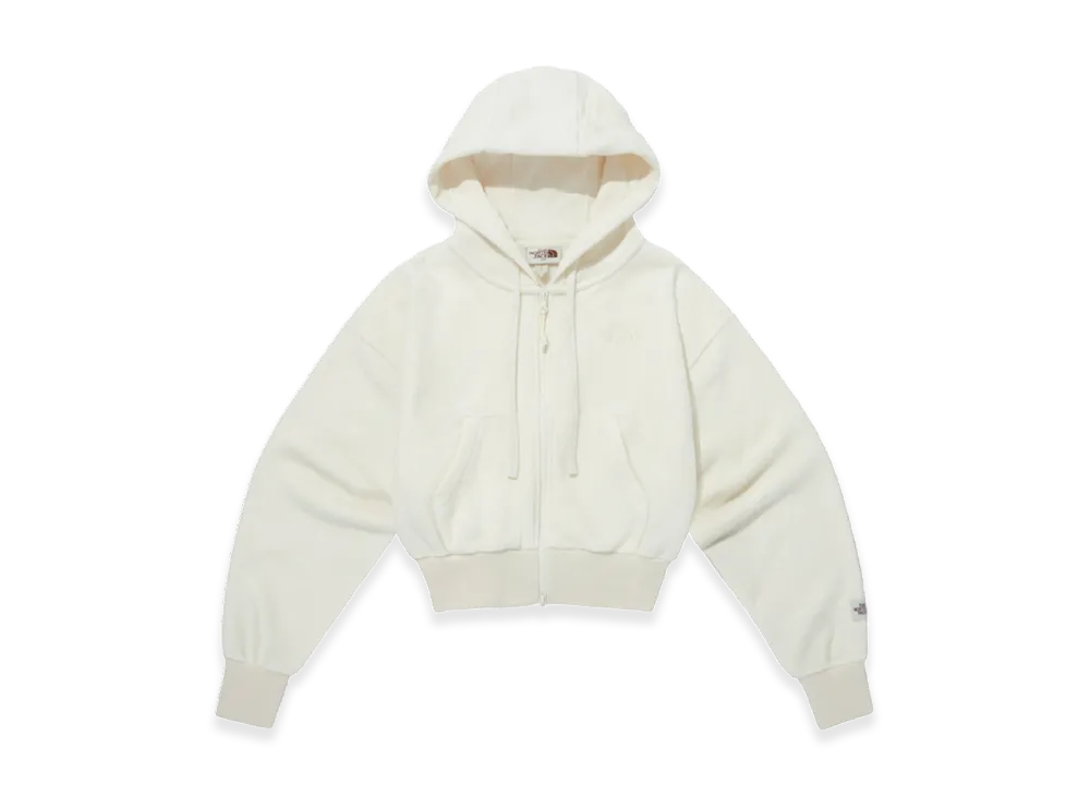 The North Face White Label Terry Hood Zip Up (W) "Cream"
