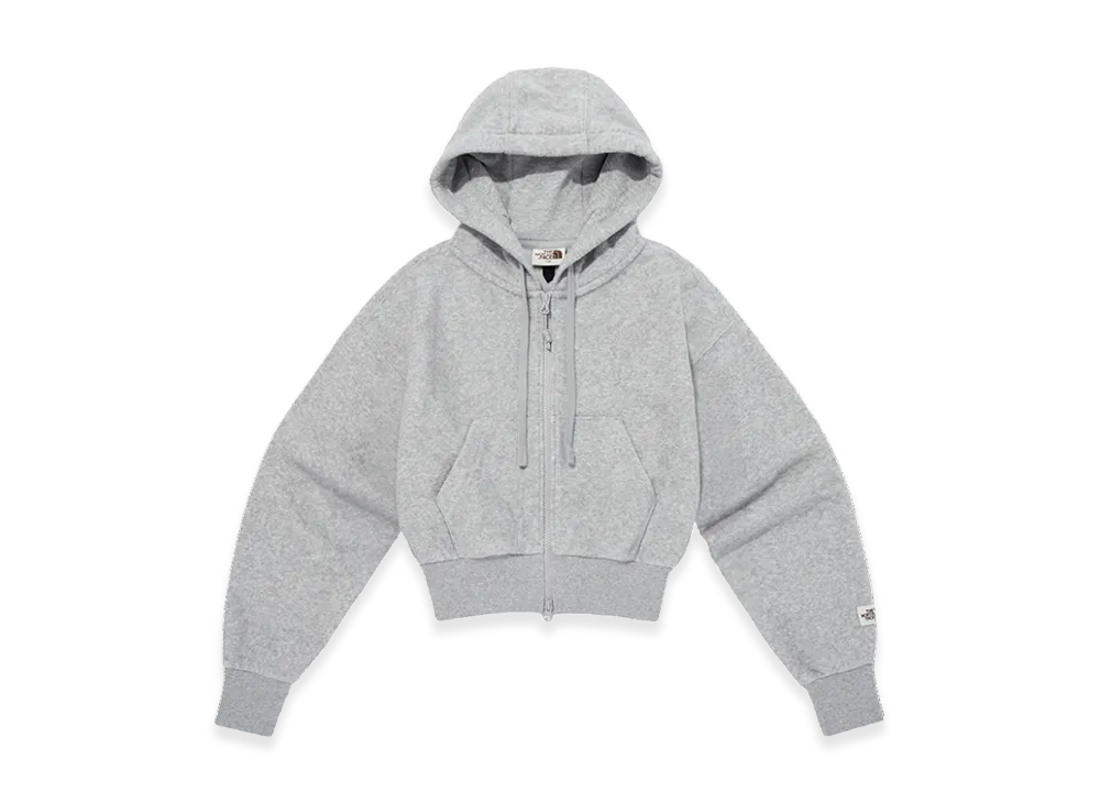 The North Face White Label Terry Hood Zip Up (W) "Melange Grey"