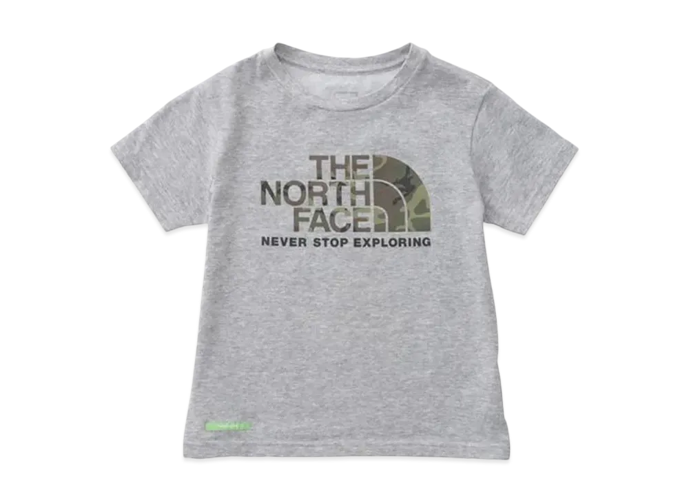 The North Face Kids Green Baton Short Sleeve Camo Logo Tee "Basic"