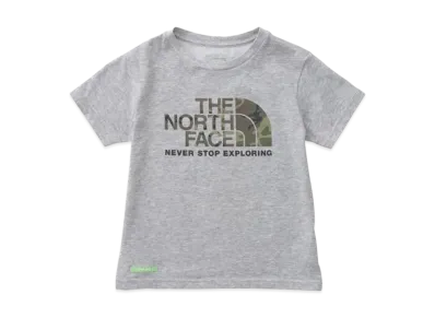 The North Face Kids Green Baton Short Sleeve Camo Logo Tee "Basic"