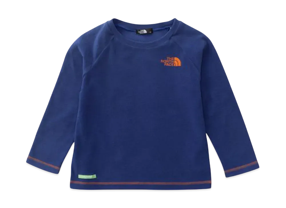 The North Face Kids Green Baton Long Sleeve Micro Fleece Crew "Basic"
