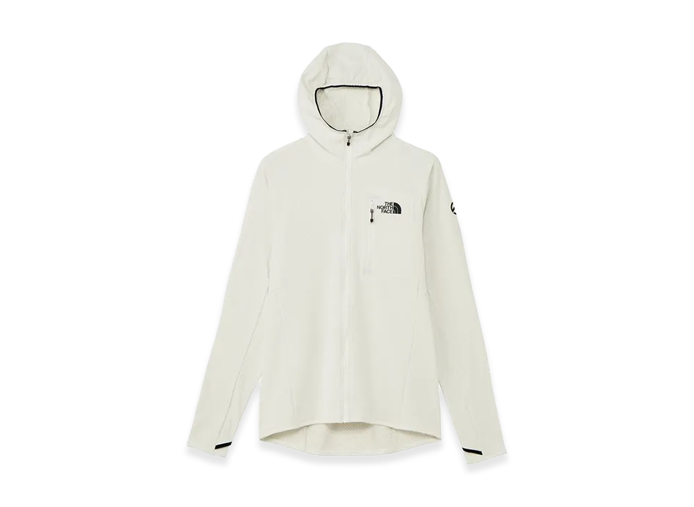 The North Face Expedition Grid Fleece Full Zip Hoodie "Greyish White"