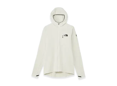 The North Face Expedition Grid Fleece Full Zip Hoodie "Greyish White"