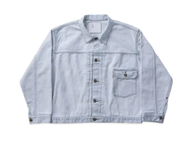 New Manual #023 LV T-Back Denim Jacket Bleach "Indigo"