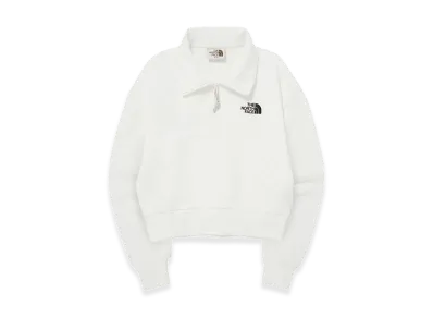 The North Face White Label Comfy Half Zip Sweatshirts "Ivory"