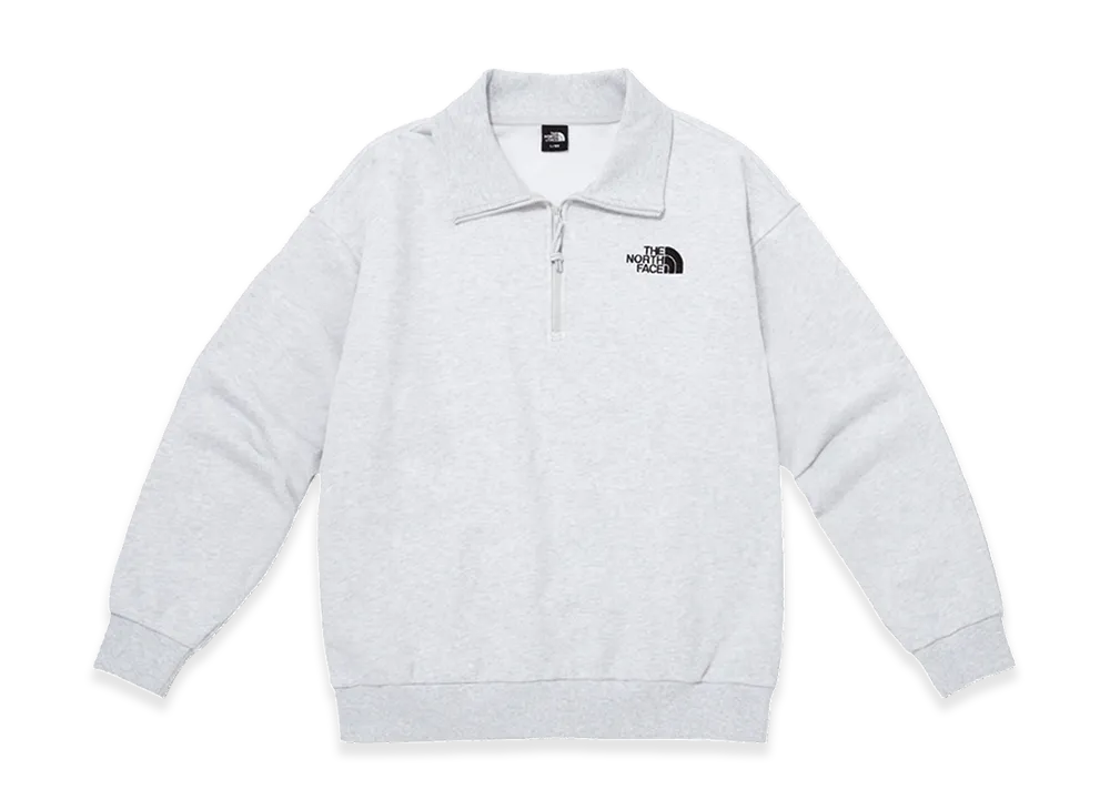The North Face Essential Half Zip Sweatshirts "Stone Grey"