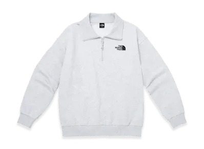 The North Face Essential Half Zip Sweatshirts "Stone Grey"