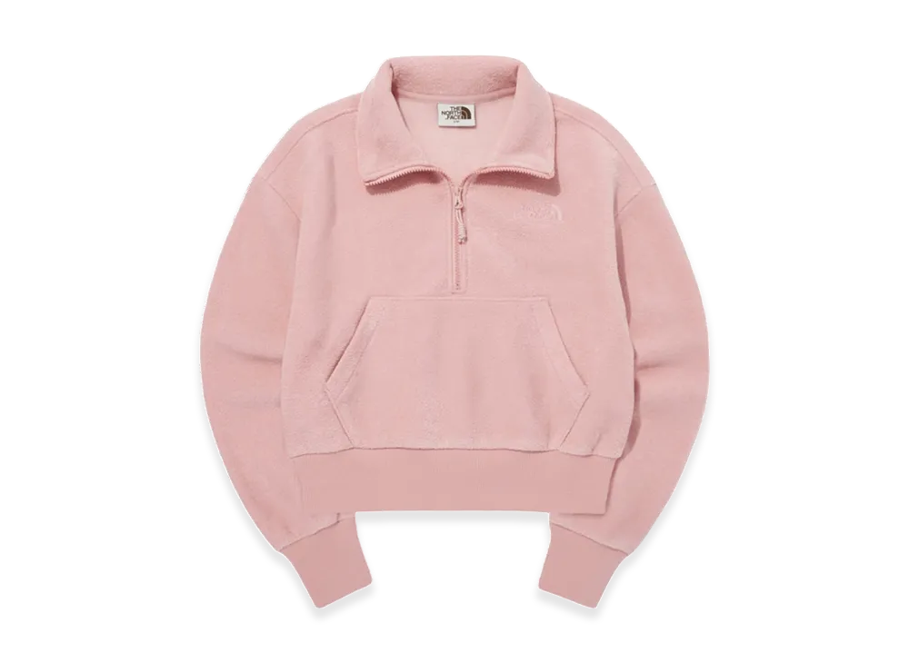 The North Face White Label Terry Half Zip Sweatshirt (W) "Light Pink"