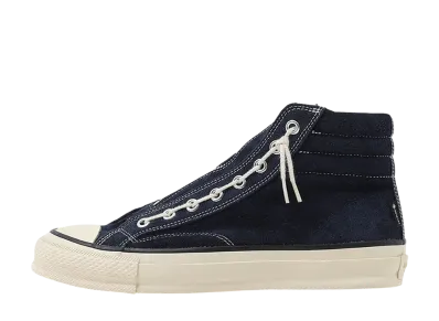 nonnative DWELLER TRAINER 2 HI COW LEATHER WITH GORE-TEX by SPINGLE "Navy"