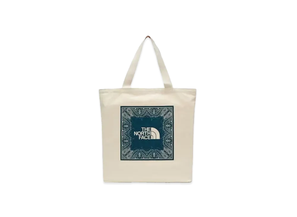 The North Face Cotton Canvas Tote "Beige/Smoke Blue"