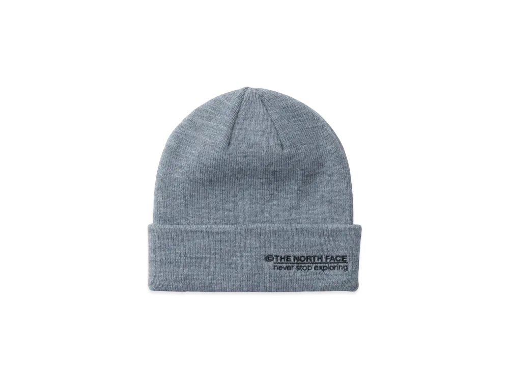 The North Face Embroidered Barred Beanie "Mix Gray"