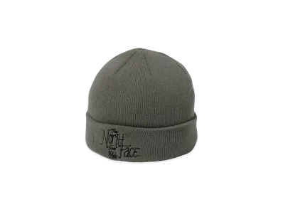 The North Face Embroidered Barred Beanie "New Taupe"