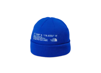 The North Face Embroidered Barred Beanie "TNF Blue"