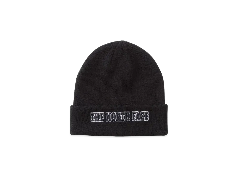 The North Face Embroidered Barred Beanie "Black"