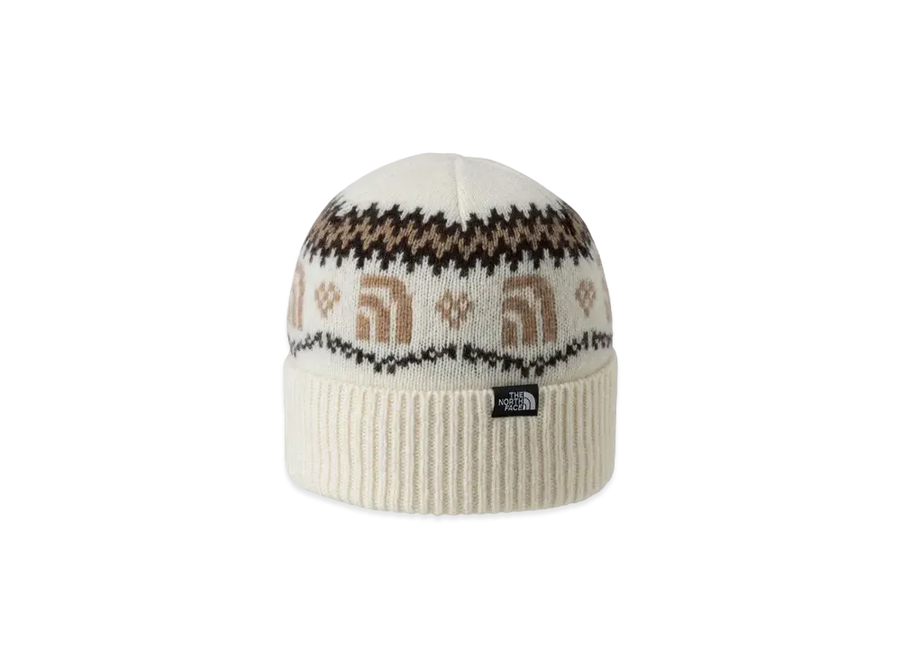 The North Face Half Dome Nordic Wool Beanie "Off White"