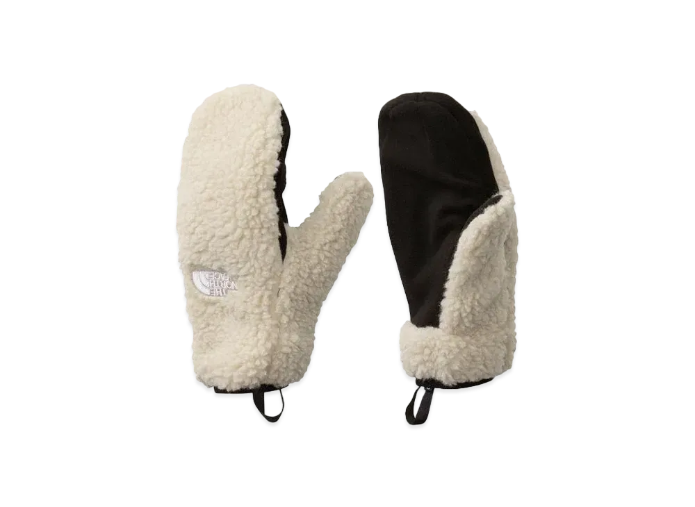 The North Face Reversible Extreme Pile Mitts "OatmealxTNF Green"