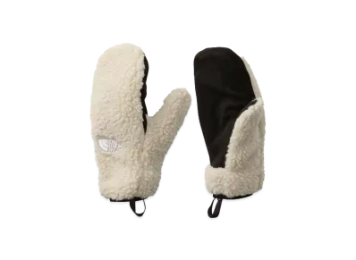 The North Face Reversible Extreme Pile Mitts "OatmealxTNF Green"