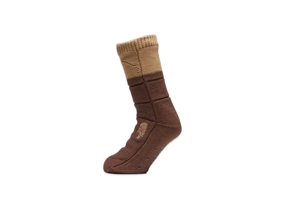 The North Face Nuptse Bootie Socks "Utility Brown x Demi Tasse Brown"