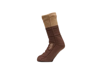 The North Face Nuptse Bootie Socks "Utility Brown x Demi Tasse Brown"
