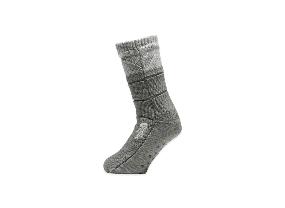 The North Face Nuptse Bootie Socks "Mixed Gray x Mixed Charcoal"