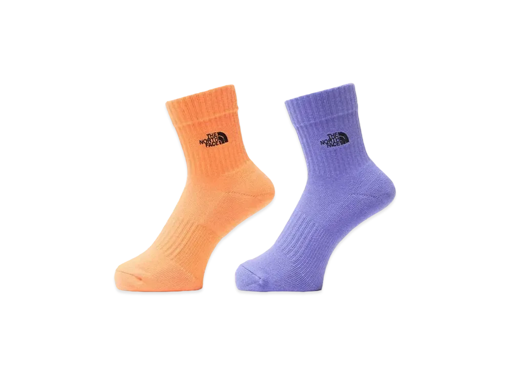 The North Face TNF Logo 2P Crew "Bright CantaloupexOptic Violet"