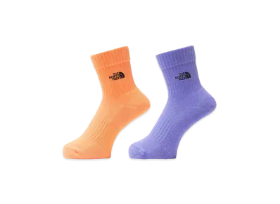 The North Face TNF Logo 2P Crew "Bright CantaloupexOptic Violet"