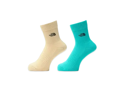 The North Face TNF Logo 2P Crew "GravelxGeyser Aqua"