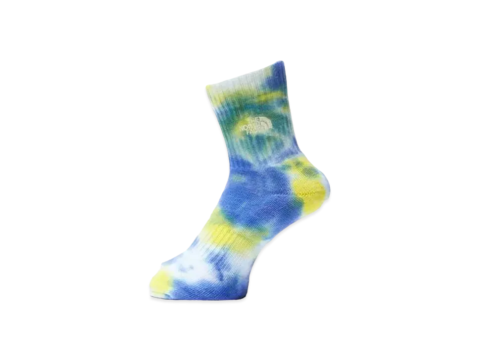 The North Face Tie Dye Crew "Solar BluexLemon Yellow"