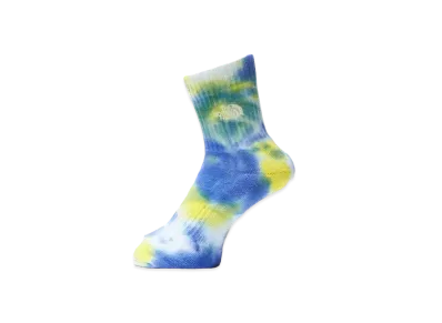 The North Face Tie Dye Crew "Solar BluexLemon Yellow"