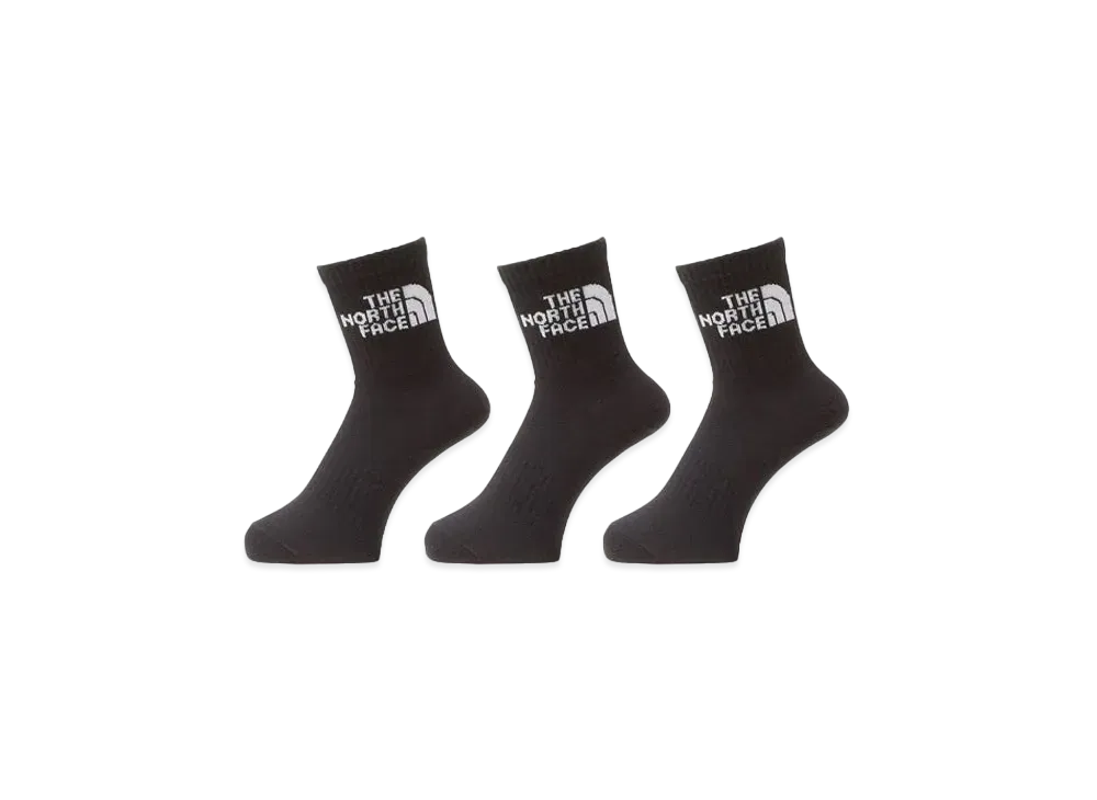 The North Face TNF Jacquard Logo 3P Crew "TNF BlackxTNF White"