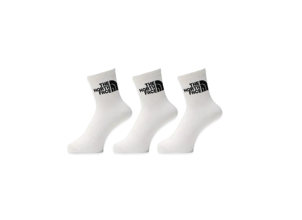 The North Face TNF Jacquard Logo 3P Crew "TNF WhitexTNF Black"