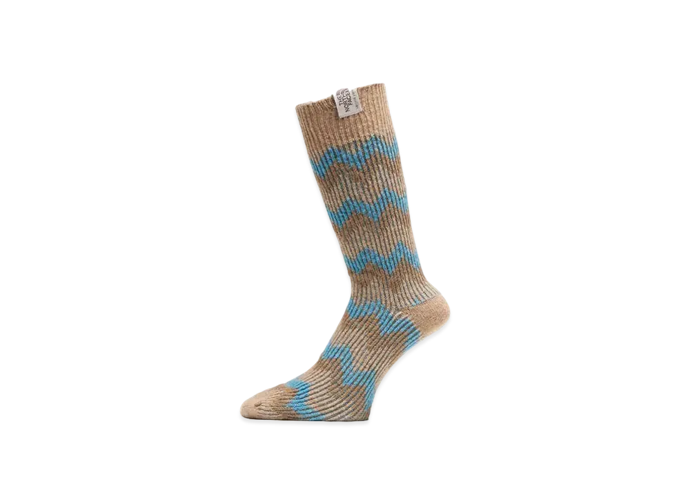 The North Face Nordic Wool Crew "Kelp Tan x Mountain Blue"