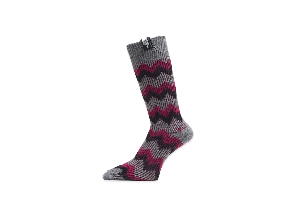 The North Face Nordic Wool Crew "Asphalt Gray x Alpine Plum"