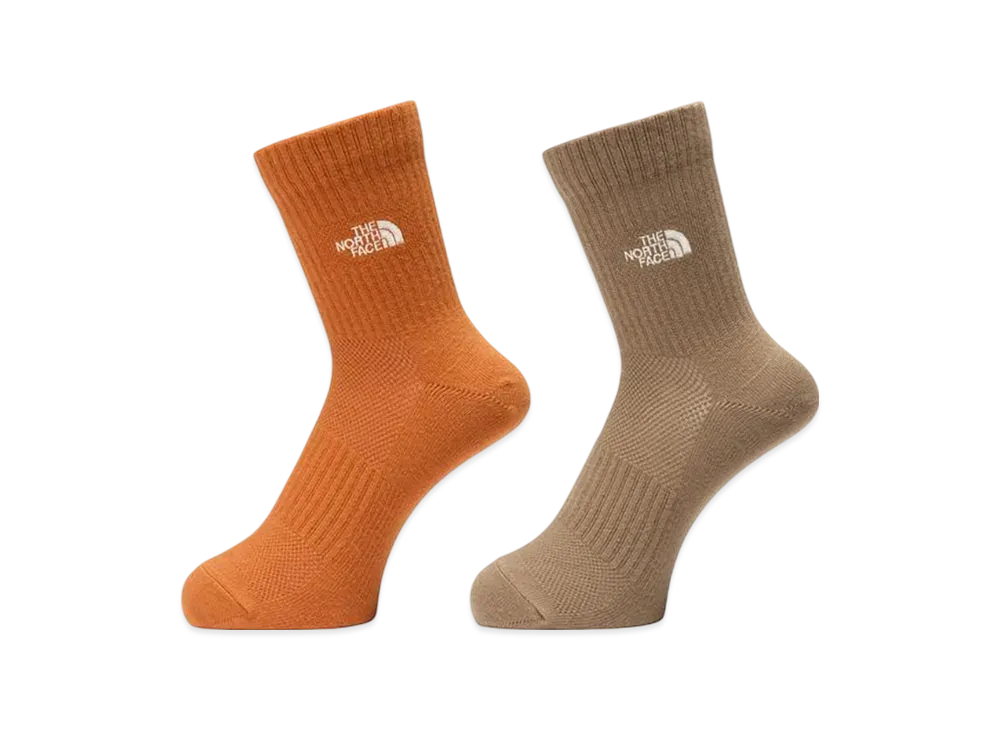 The North Face TNF Logo 2P Crew Coolmax "Classic Khaki/Iron Bronze"