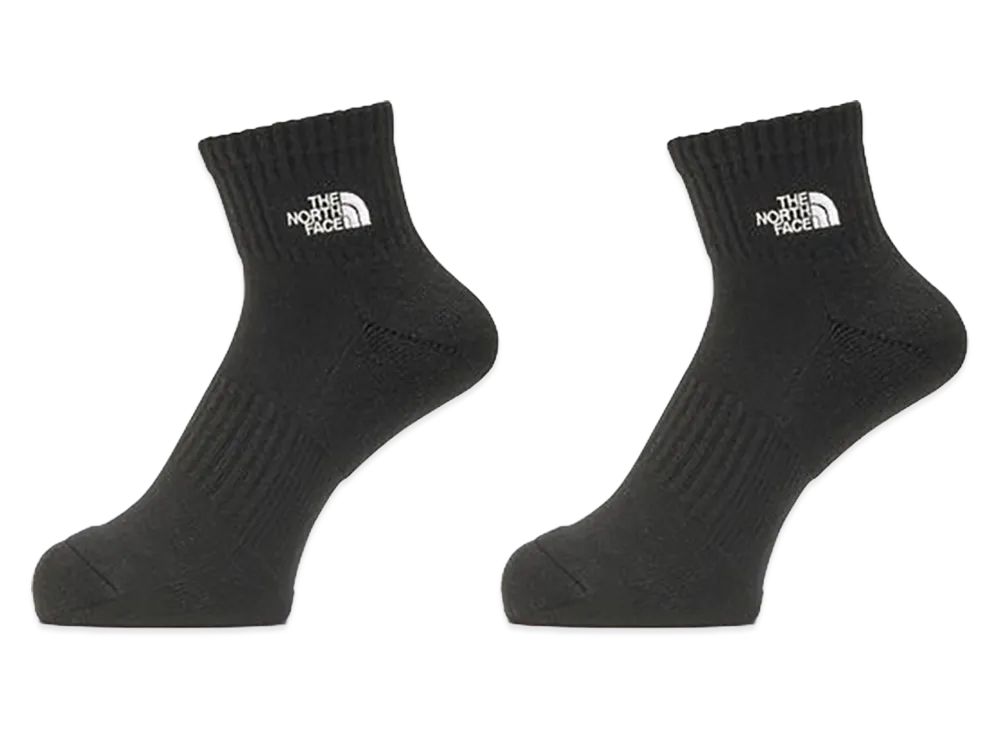The North Face TNF Logo 2P Ankle Unisex "TNF Black/TNF Black"