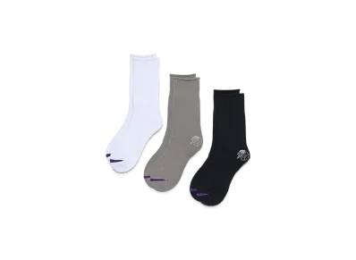 The North Face Purple Label Pack Field Socks 3P "White/Gray/Black"
